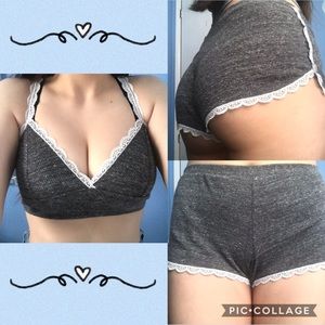 Victorias Secret Two-Piece Heather Grey Loungewear